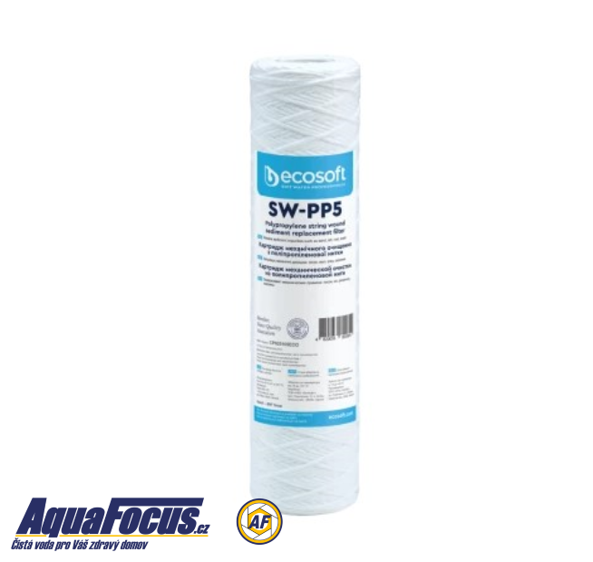 Filtrační vinutá PP vložka 10“ x 2,5“ x 5µm