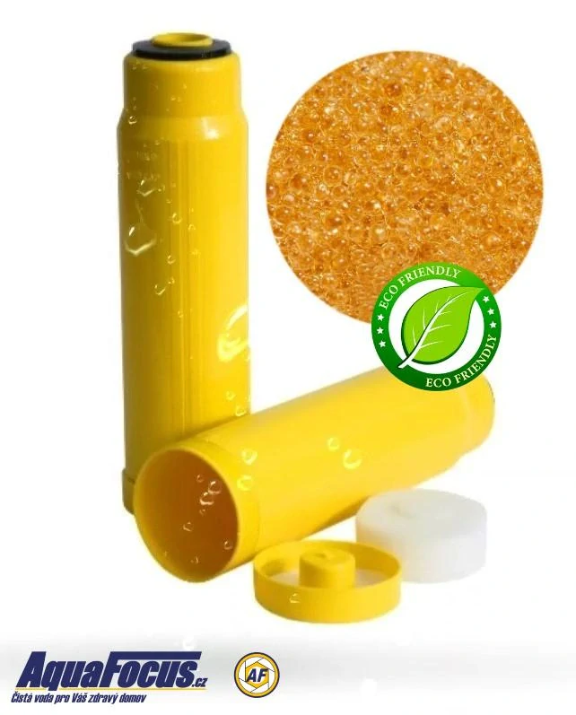 Průsvitné filtrační pouzdro s odvzdušňovacím ventilem ECO 1“ - 10“/2,5" a vložkou na tvrdost vody