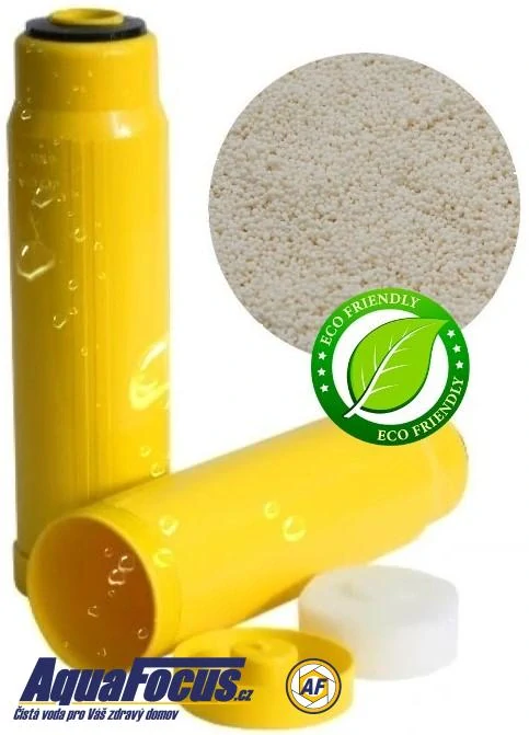 Průsvitné filtrační pouzdro s odvzdušňovacím ventilem ECO 1“ - 10“/2,5" a vložkou na odstranění dusičnanů, dusitanů a síranů