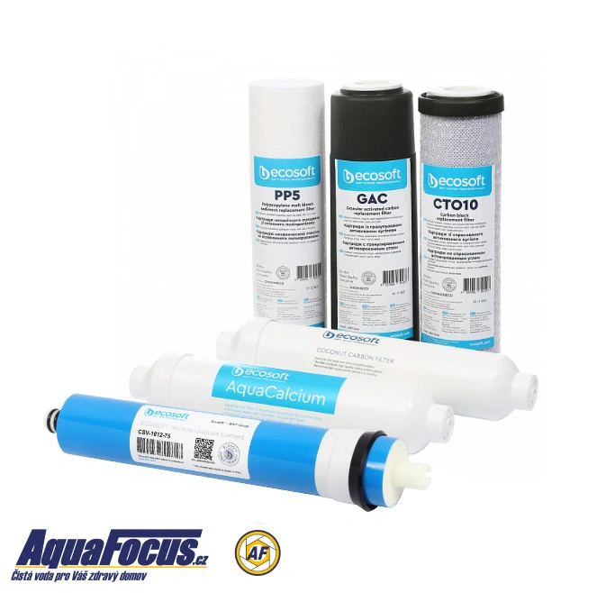 SET filtrů s membránou pro reverzní osmózu ECOPURE AquaCalcium