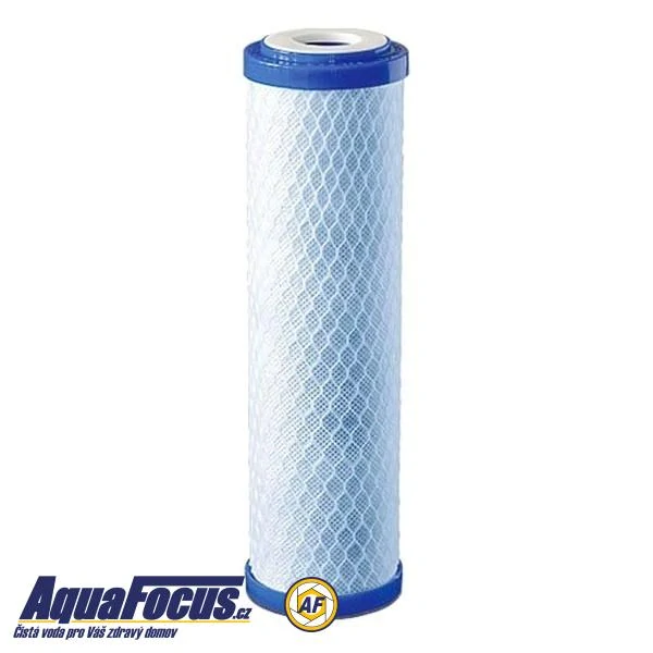 Průsvitné filtrační pouzdro s odvzdušňovacím ventilem ECO 3/4“ - 10“/2,5" a vložkou s aktivním uhlím