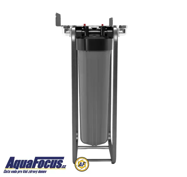 Dvojitý filtr AquaPoint BB pro celý dům na kovovém stojanu 20“/4,5“ x 1“