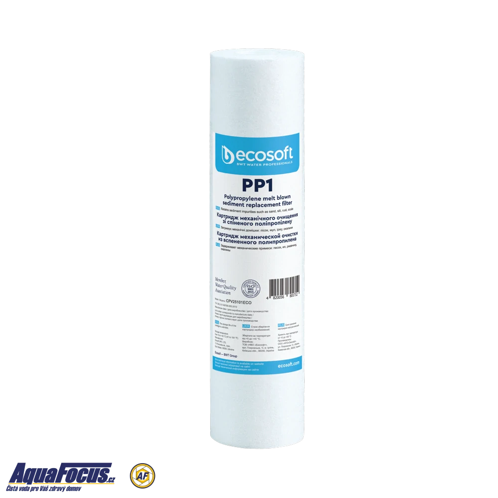 SET filtračních PP vložek 10“ x 2,5“ x 1µm – 5+ 1 zdarma