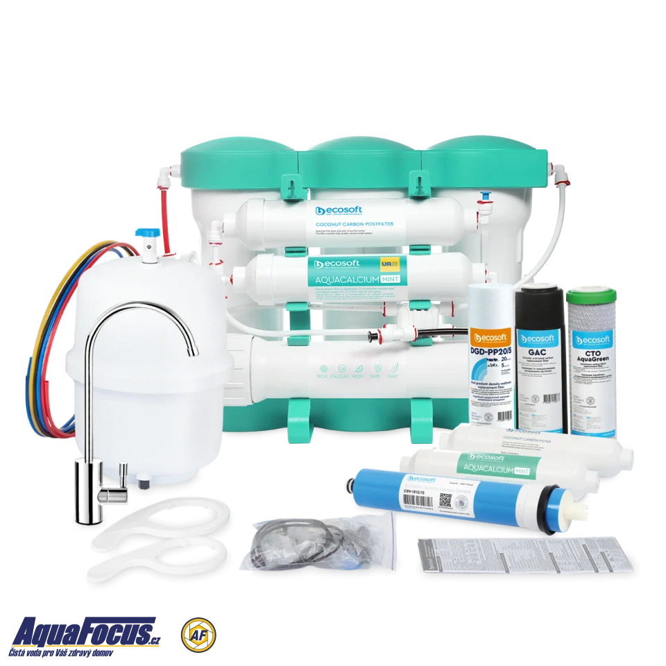 Reverzní osmóza s UV sterilizátorem ECOPURE AquaCalcium Mint