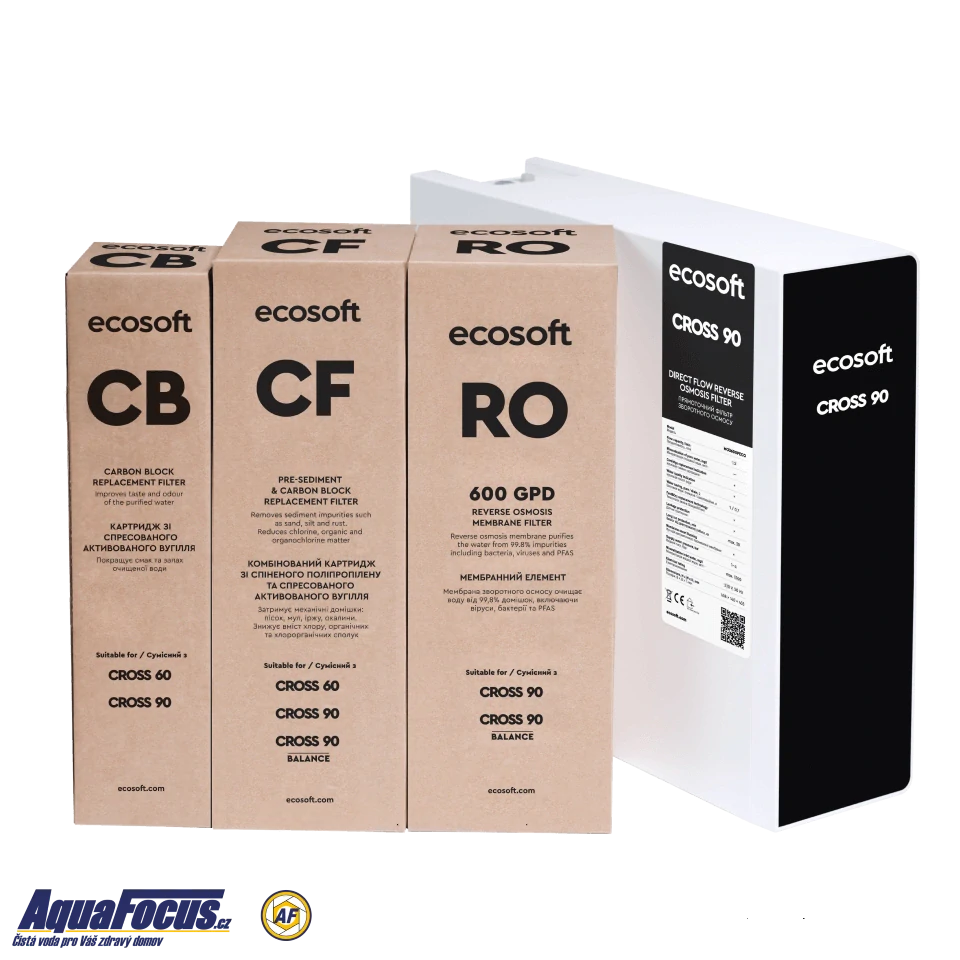 Kompaktní inteligentní přímoprůtočná reverzní osmóza CROSS90