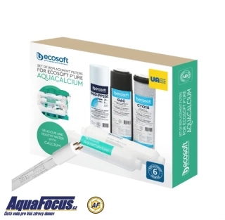 SET filtrů s UV zářivkou pro reverzní osmózu ECOPURE AquaCalcium Mint 