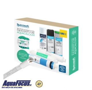 SET filtrů s membránou a UV zářivkou pro reverzní osmózu ECOPURE AquaCalcium Mint 